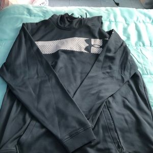 under armor pull over hoodie (blueish grey)